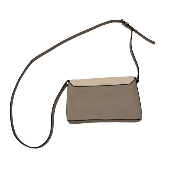 Kate Spade Newbury Lane Sally Saffiano Leather Turnlock Taupe Crossbody Bag - Picture 4 of 6